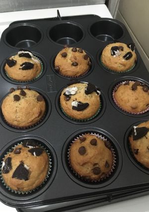 Foto resep Banana Choco Muffin Easy No Mixer !