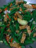 Tumis Belalo (Bunga Bawang) Tempe