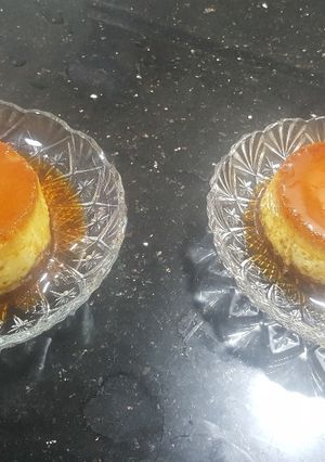 Une photo de Flan caramel cuit à la vapeur