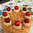 Nougat mocca salted caramel cake