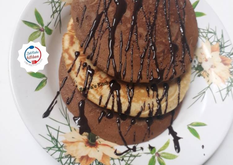 Step-by-Step Guide to Prepare Quick Chocolate pancakes