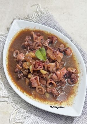 Foto resep Baby Cumi Saus Tiram