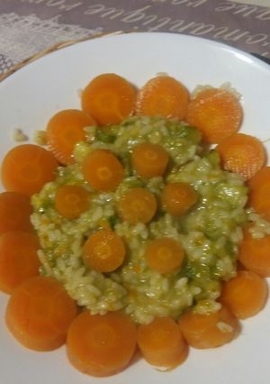 Foto di Risotto ai fiori di zucca e zucchine