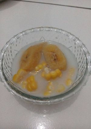 Foto resep Jagung & Pisang Kuah Santan