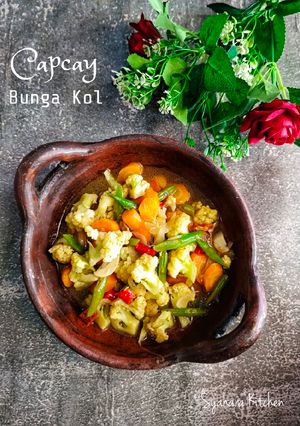 Foto resep Capcay Bunga Kol