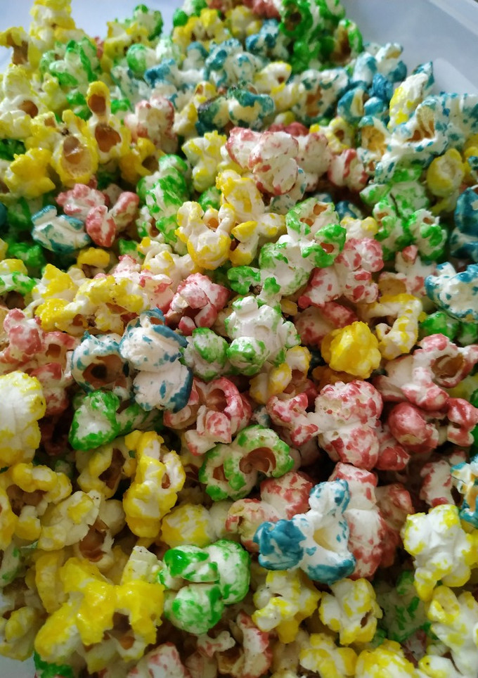 Foto resep Popcorn Rainbow Warna Warni