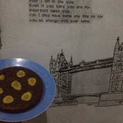 A picture of Kue Coklat Pisang Rice Cooker.