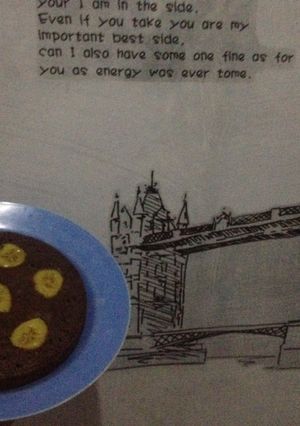 Foto resep Kue Coklat Pisang Rice Cooker