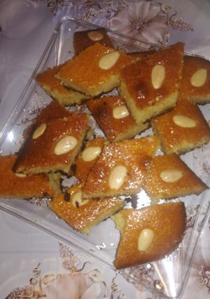 صورة لوصفة بسبوسة 💕