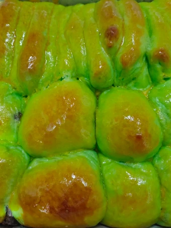 Langkah Gampang Membuat Resep Roti sisir pandan dan coklat pandan empuk tangzhong yang Sempurna Anti Ribet, Lezat Sekali