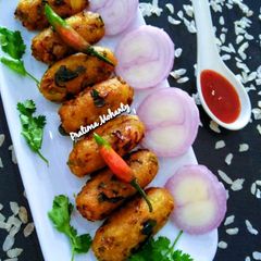 A picture of Poha Cutlet.