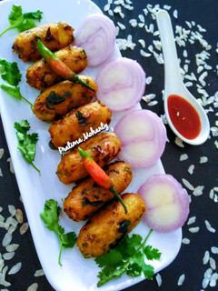 A picture of Poha Cutlet.