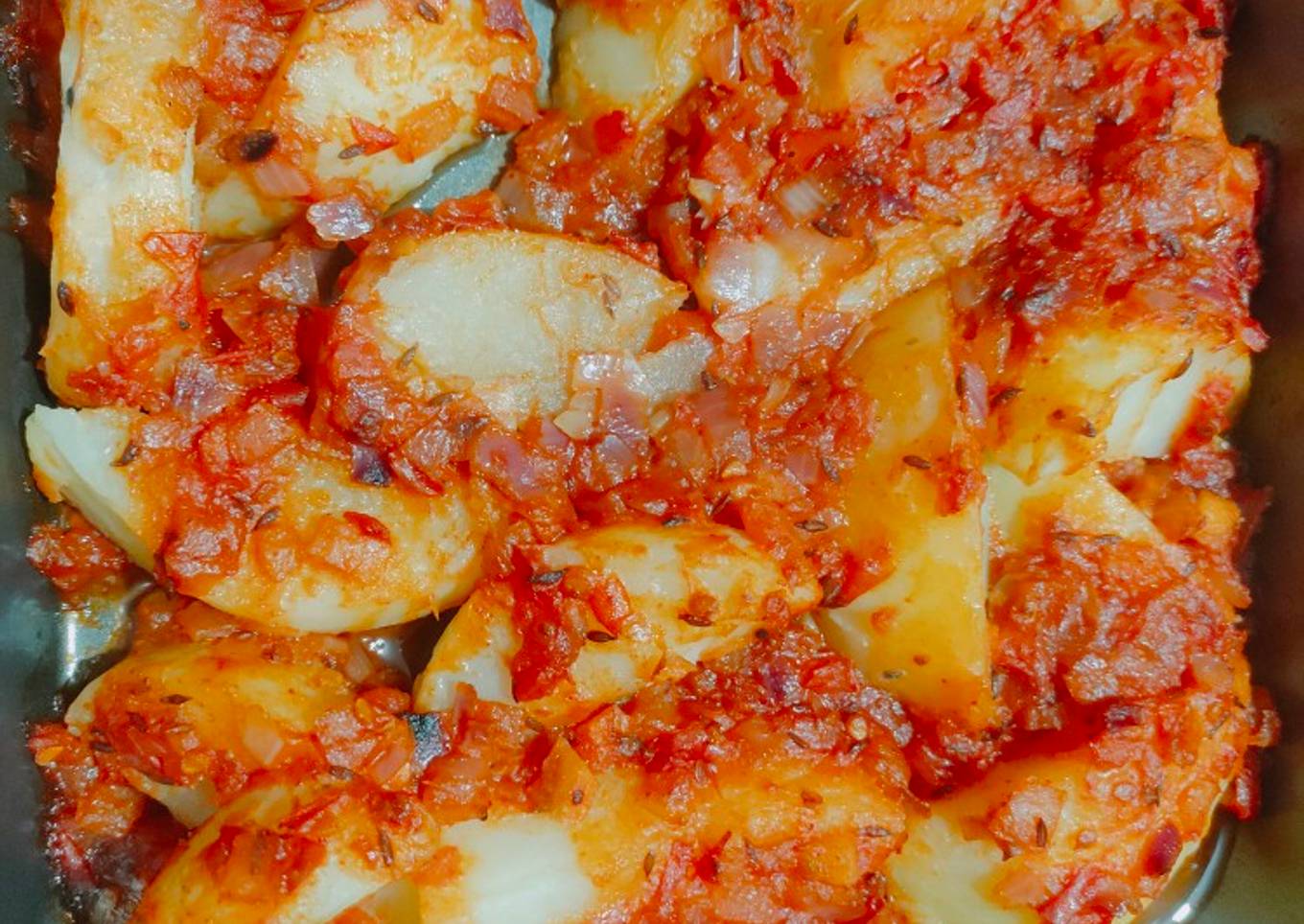 Smoked Masala potatoes