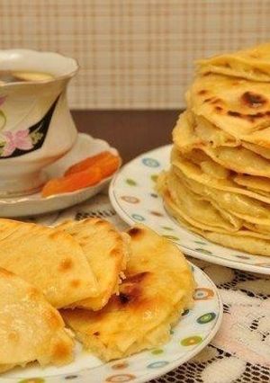 Фото "Кыстыбый - вкусные татарские лепешечки с картошкой-пюре".