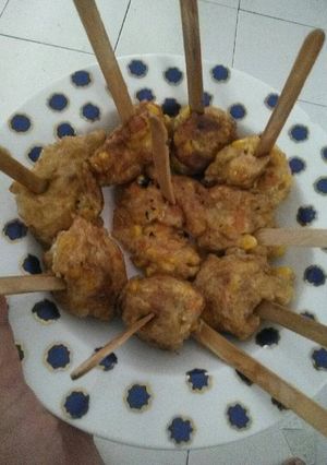 Foto resep Bola tusuk 4* menu anak mpasi 12 bln