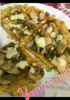 Potato Pan pizza রেসিপির প্রধান ছবি
