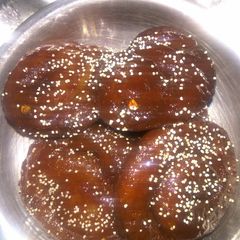 A picture of Bread mava jalebi.