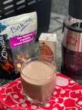 Chocolate protein shake hazelnut smoothie
