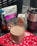 Chocolate protein shake hazelnut smoothie