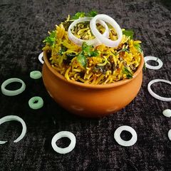 A picture of Palak Pulao | Spinach Pulao.