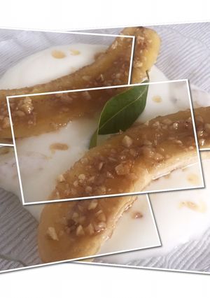 Una foto de Plátano caramelizado con miel