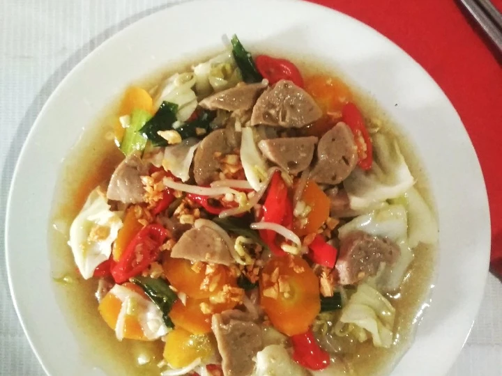 Langkah Mudah untuk Membuat Resep Capcay Kuah Sayuran Bakso yang Lezat Anti Ribet, Bikin Ngiler