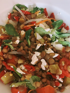 Una foto de Ensalada de lentejas👏