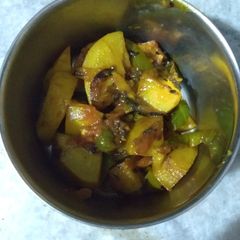 Tasty capsicum potato 😋😋😋 A picture of Tasty capsicum potato 😋😋😋.