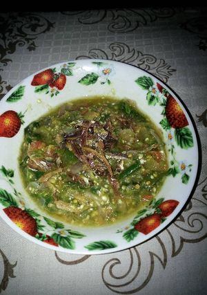 Foto resep Samba tanak lado hijau ikan asin