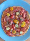 Pizza con base de coliflor