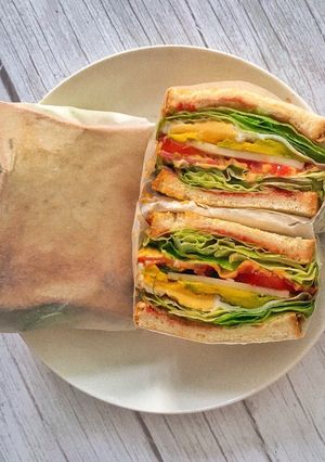 Hình của món Sandwich cho bữa sáng.