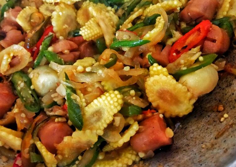 Resep Utri Sosis Telur Puyuh Pedas Manis Oleh Nurul Fatimah Cookpad