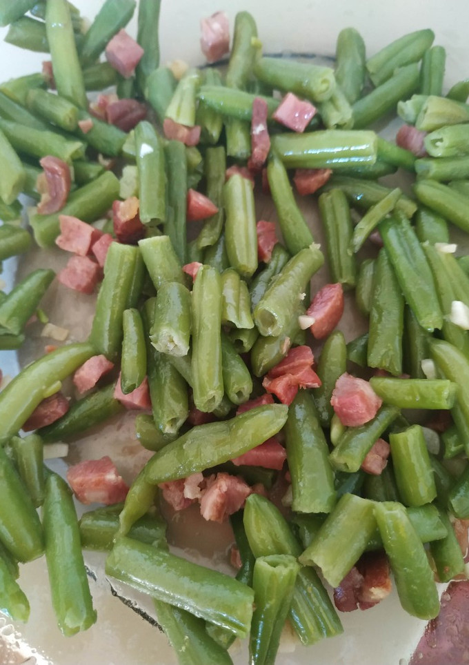 Una foto de Judías verdes con jamón
