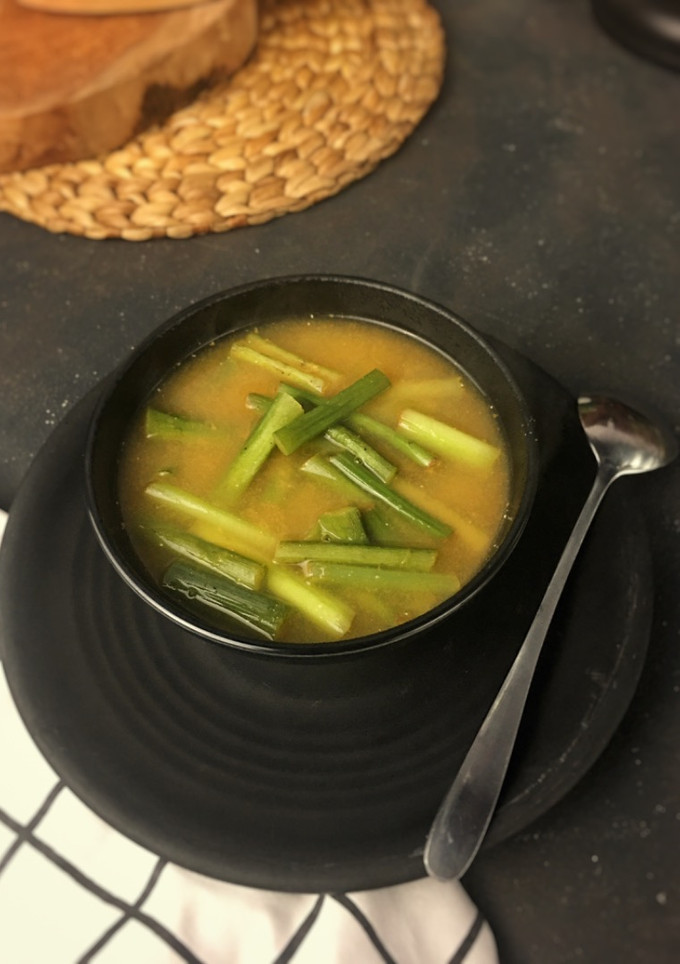 Foto resep Sayur lompong atau batangkeladi kuah pedas