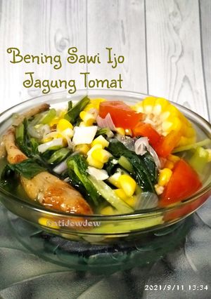 Foto resep *Bening Sawi Ijo Jagung Tomat*
