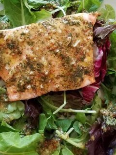 A picture of Honey Mustard Salmon.