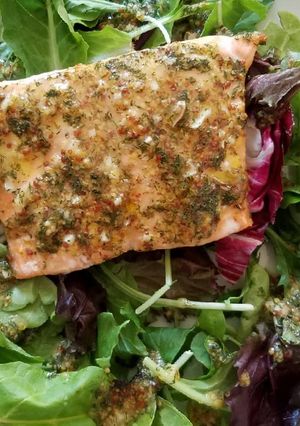 A picture of Honey Mustard Salmon.