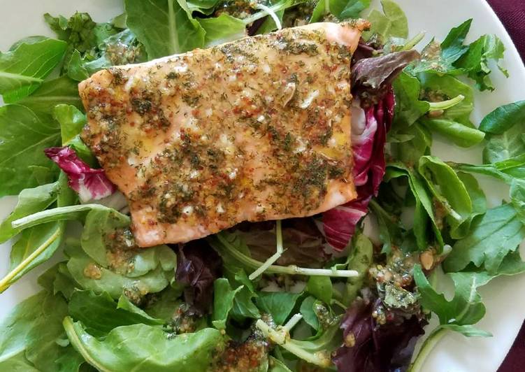 Recipe of Homemade Honey Mustard Salmon