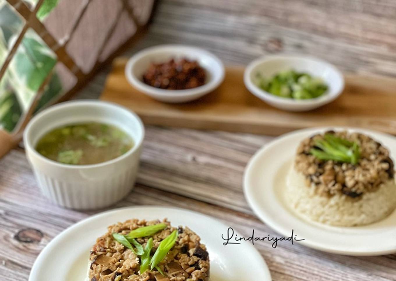 Nasi Tim Ayam Jamur