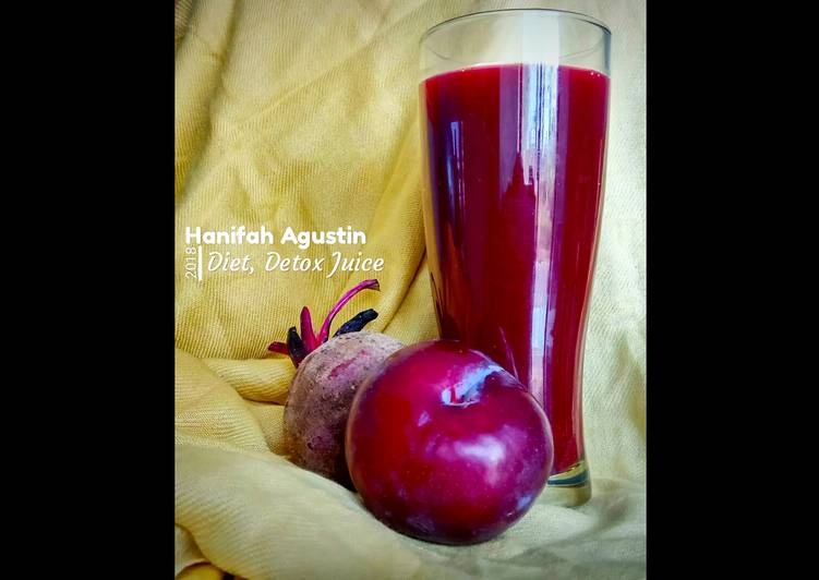 58. Diet, Detox Juice plum pear brocoli beet carrot