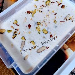 A picture of Kulfa ice cream homemade.