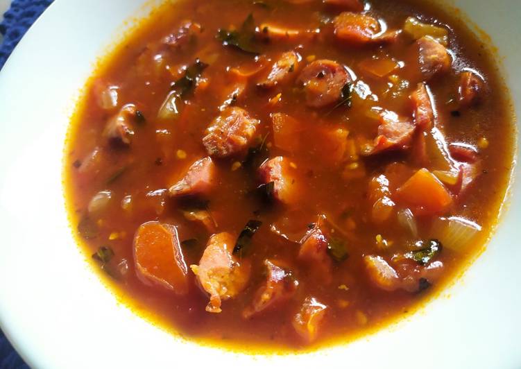 Molho de linguiça e bacon - Tudogosreceitas