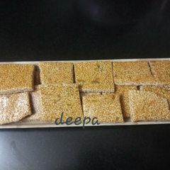 A picture of Roasted sesame chikki.