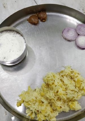A picture of Etha chokha daal.
