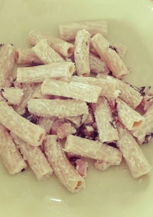 Foto di Pasta radicchio robiola e pancetta