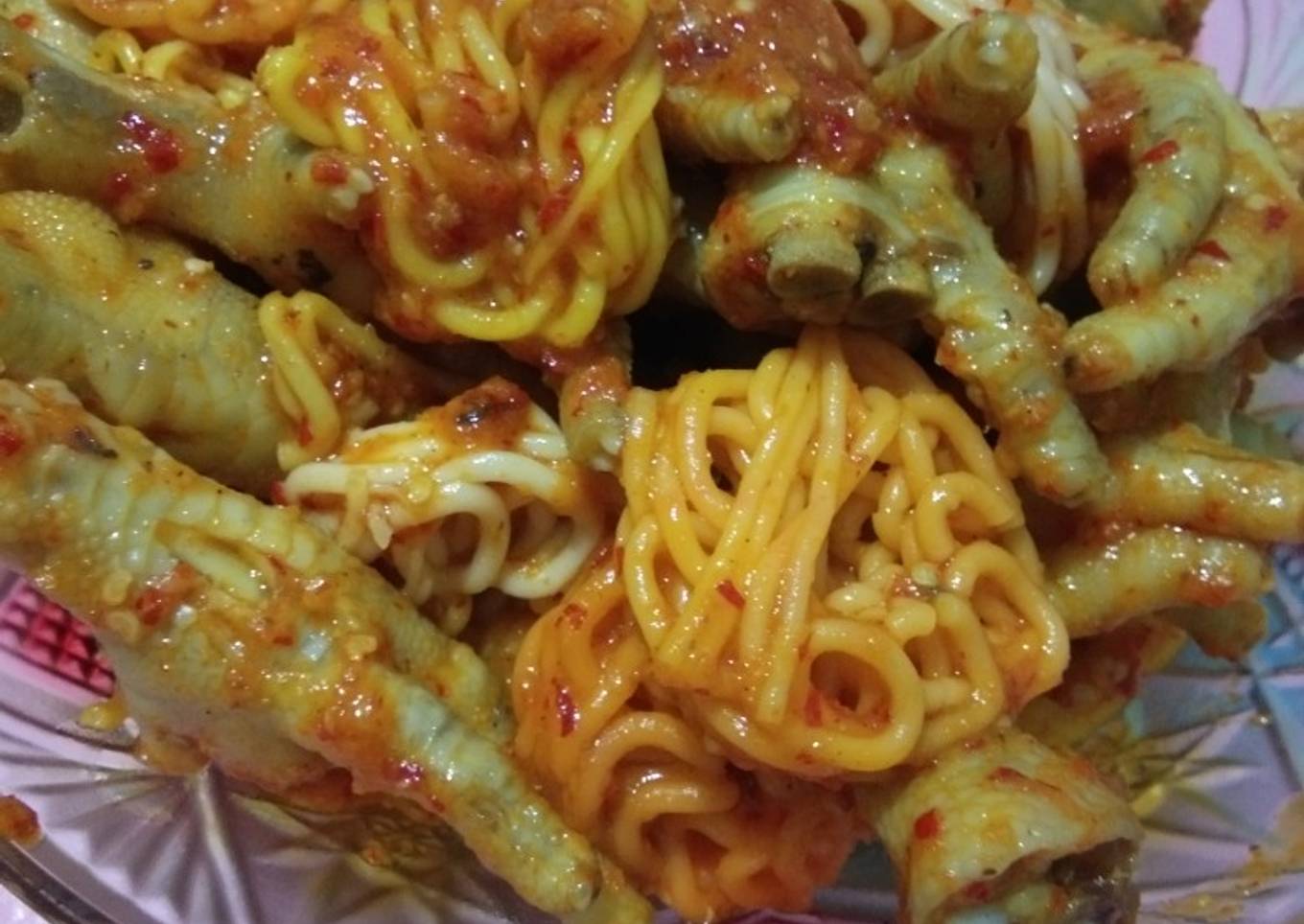 Seublak Ceker Kerupuk mie