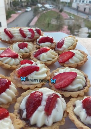 صورة لوصفة تارت بالفراولة🍓