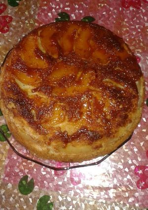 Una foto de Torta invertida de manzanas