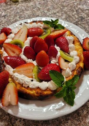 A picture of Easy Basque Cheesecake.