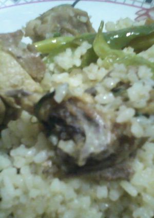 A picture of Chiken fried rice.